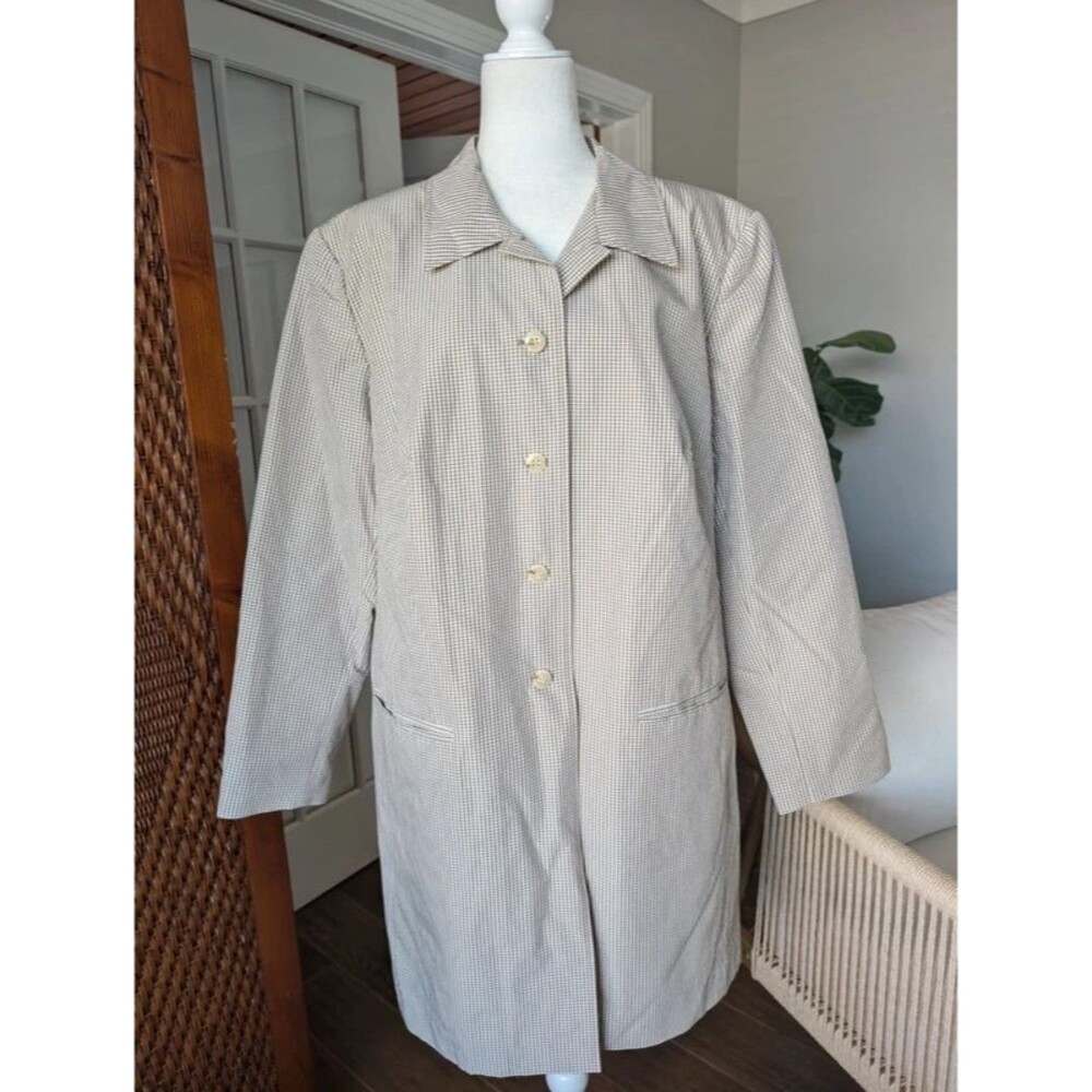 Vintage the villager by Liz Claiborne gingham jacket size 2x